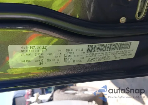 2018 Jeep Compass Sport 4X4 z USA, uszkodzony, nr VIN 3C4NJDAB3JT176569